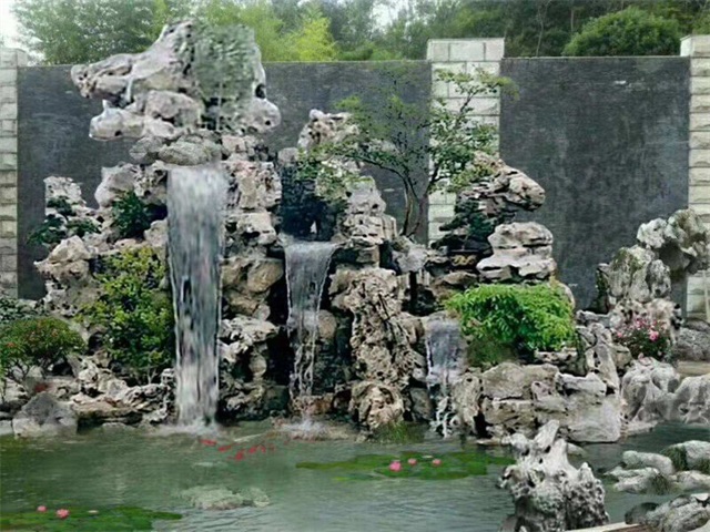 禅城庭院锦鲤鱼池过滤改造