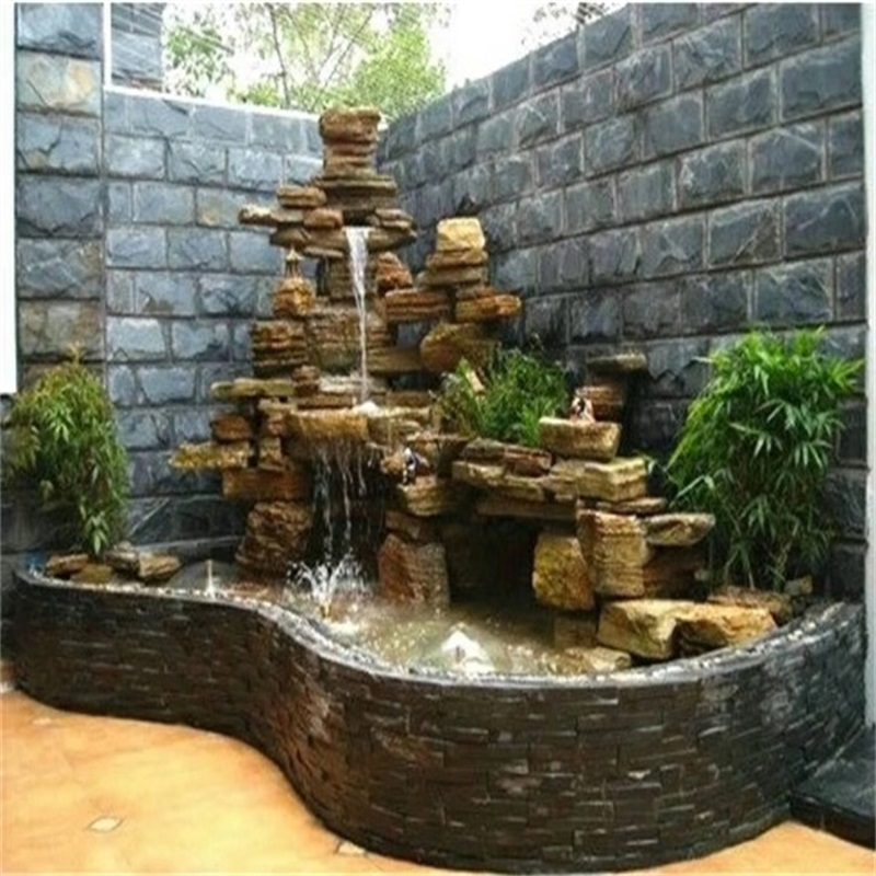 禅城家庭假山鱼池设计